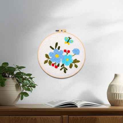 Punch Needle Embroidery Starter Kits for Kids and Adults Beginners Include Instructions Punch Needle Fabric with Floral Pattern - gallery 2