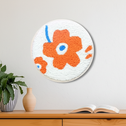 Simple Pattern Punch Needle Embroidery Kit for Beginners Kids DIY Needlework Wool Work Decorative Paintings Home Decor - gallery 2