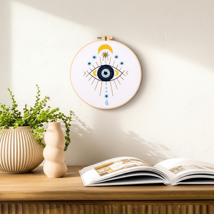 Eye Embroidery Starter kit with Patterns, DIY Adult Beginner Cross Stitch Kits, Including Colored Threads and Needles - gallery 2
