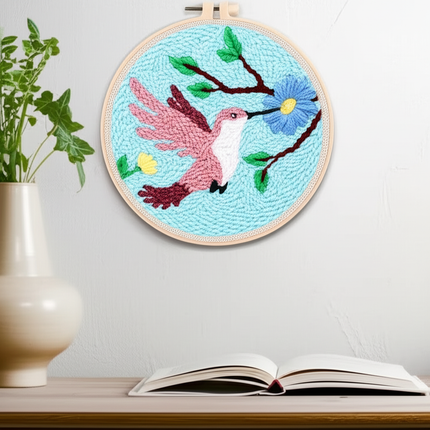 Diy Punch Needle Embroidery Starter Kits Animal Pattern Sewing Kit Funny Easy Yarn Painting Arts DIY Needlework Set For Beginner - gallery 2