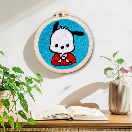 Punch Needle Embroidery Starter Kit Punch Needle Kits Cartoon Pattern Embroidery Pen For Adults Kids Beginner Gift Home Decor - gallery 2