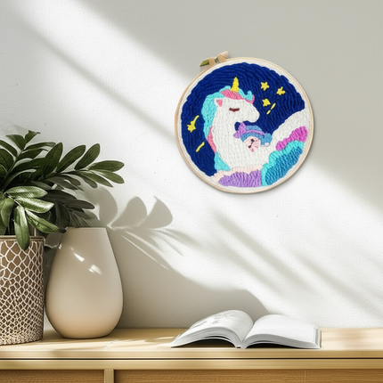CHENISTORY Punch Needle Embroidery Kit Cartoon Animal Starter Set  For Adult Beginner Funny Kit Needlework DIY Craft - gallery 2