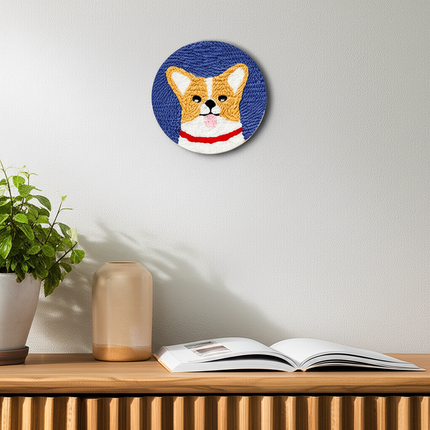 Cute Cartoon Animal Punch Needle Embroidery Kit for Beginners Soft Yarn Needlework Embroidery Set Home Decor - gallery 2