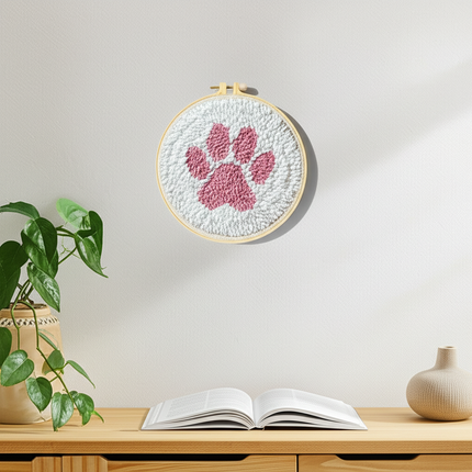 Cute Cartoon Animal Punch Needle Embroidery Kit for Beginners Soft Yarn Needlework Embroidery Set Home Decor - gallery 2
