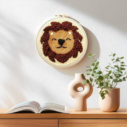 GATYZTORY punch needle embroidery kits Cute Animals Simple Easy for beginners Yarn Sewing accessories adult crafts Diy Set Gift - gallery 2