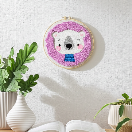Punch Poke Needle Embroidery Kit Christmas Cute Kids Children Funny Easy DIY Play Craft Set For Beginner Home Decor Santa Gift - gallery 2