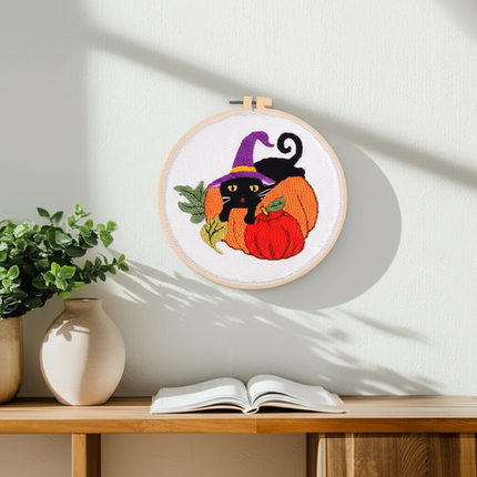 Decorative Punch Needle Embroidery Cartoon Animal Pattern For Adults DIY Needlework Wool Punch Needle Poke Embroidery Kit - gallery 2