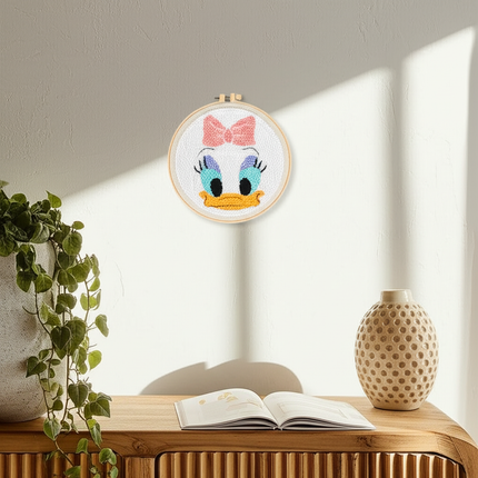 Cartoon Animal Punch Needle Embroidery Kit for Beginners Cute Magic Needle Embroidery Set Soft Yarn Needlework Cross Stitch Set - gallery 2