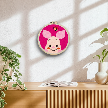Cartoon Animal Punch Needle Embroidery Kit for Beginners Cute Magic Needle Embroidery Set Soft Yarn Needlework Cross Stitch Set - gallery 2
