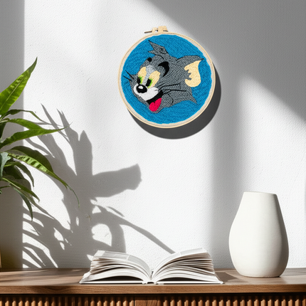 Cartoon Animal Punch Needle Embroidery Kit for Beginners Cute Magic Needle Embroidery Set Soft Yarn Needlework Cross Stitch Set - gallery 2