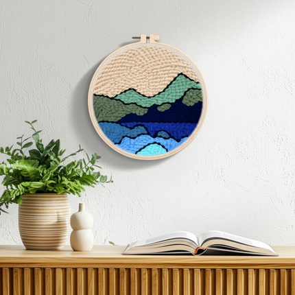 CHENISTORY Punch Needle Embroidery Starter Kit For Adults Beginner Magic Tufting Set Landscape Pattern Embroidery Art craft - gallery 2