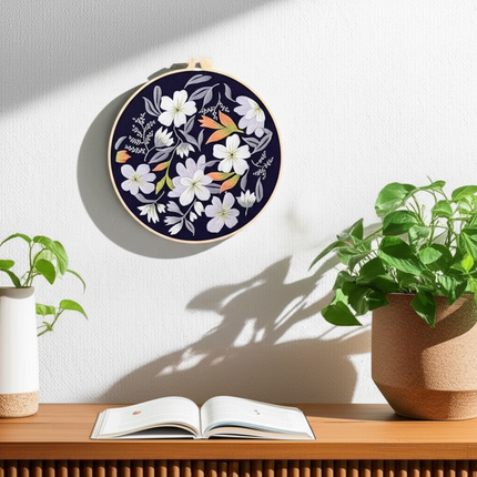 Embroidery Kit for Beginners and Embroidery Enthusiasts - Includes Floral Landscape with Thread Needles - gallery 2