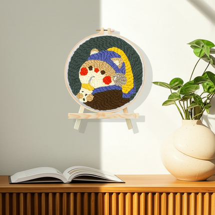 DIY Embroidery Kit Cartoon Punch Needle Stitching Craft Set Pattern Printed Needlework Cross Stitch Sewing Painting Home Decor - gallery 2