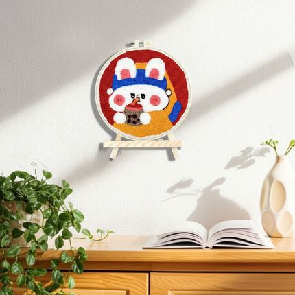 DIY Embroidery Kit Cartoon Punch Needle Stitching Craft Set Pattern Printed Needlework Cross Stitch Sewing Painting Home Decor - gallery 2
