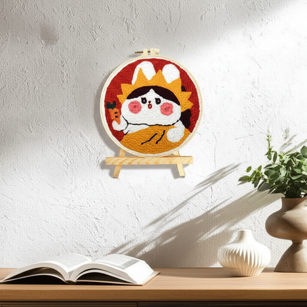 DIY Embroidery Kit Cartoon Punch Needle Stitching Craft Set Pattern Printed Needlework Cross Stitch Sewing Painting Home Decor - gallery 2