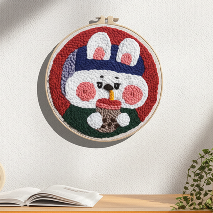 DIY Embroidery Kit Cartoon Punch Needle Stitching Craft Set Pattern Printed Needlework Cross Stitch Sewing Painting Home Decor - gallery 2