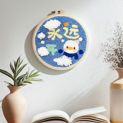 CHENISTORY DIY Punch Needle Embroidery Starter Kit with Pattern and Instructions Cross Stitch Kit Landscape Pattern Handicraft - gallery 2