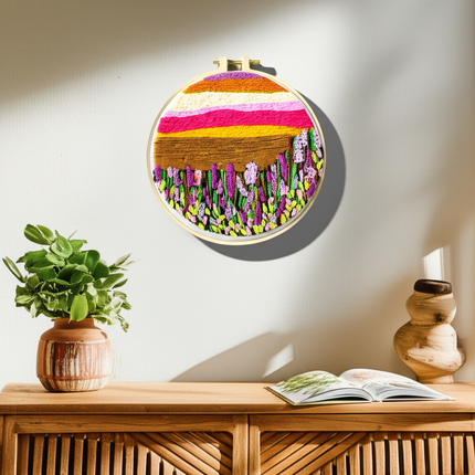 Hot Flower Embroidery Hoop Cross Stitch Kit Christmas Ornament Needle Punch Thread DIY Crafts Sewing Accessories for Beginners - gallery 2
