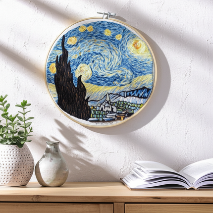 Hot Flower Embroidery Hoop Cross Stitch Kit Christmas Ornament Needle Punch Thread DIY Crafts Sewing Accessories for Beginners - gallery 2