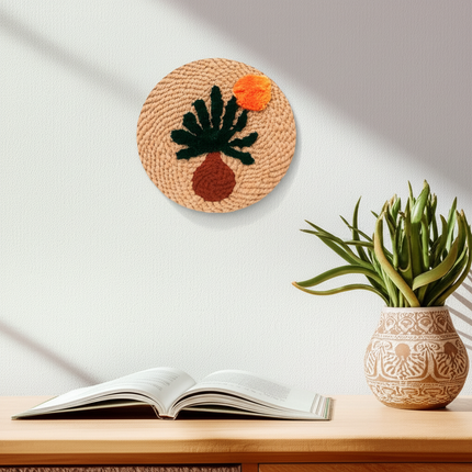 Greenery Punch Needle Starter Kits Soft Yarn Punch Needle Embroidery Kit Easy Needlework Home Decor - gallery 2