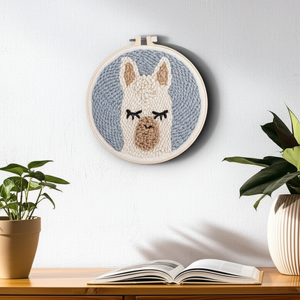 Punch Poke Needle Embroidery Craft Kit Shiba Inu Dog Duck Rainbow Bear Cute Kids Children Funny Easy DIY Play Set For Beginner - gallery 2