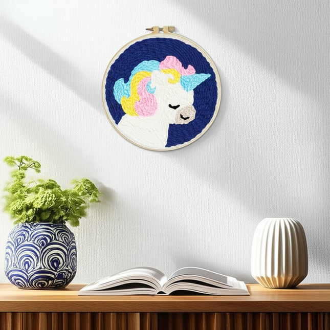Punch Poke Needle Embroidery Craft Kit Shiba Inu Dog Duck Rainbow Bear Cute Kids Children Funny Easy DIY Play Set For Beginner - gallery 2