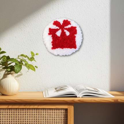 1PC 4cm DIY Punch Needle Coasters Kit Containing yarn Fun Pattern Coaster Set For Christmas with Animal Pattern Tea Cushions - gallery 2
