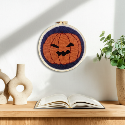 Punch Needle Embroidery Starter Kit Punch Needle Kits Pumpkin Pattern Cross Stitch For Adults Kids Halloween Gift Home Decor - gallery 2