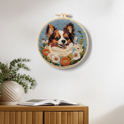 Dog Embroidery Kits DIY Cross Stitch Starter Craft Kits for Adults Embroidery Cloth with Pattern, Needles Instruction Threads - gallery 2