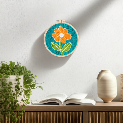 SDOYUNO Tulip Sunflower Punch Needle Embroidery Kits Magic Tufting Set Instructions Handicrafts Poking Cross Stitch DIY Gift - gallery 2