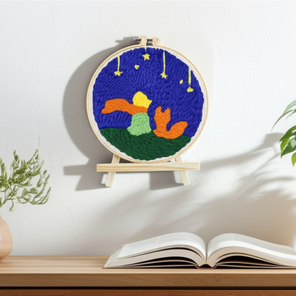 CHENISTORY Beginner's Punch Needle Kit Cute Cartoon Animal and Dinosaur Embroidery Punch Needle Starter Craft Set Home Decor - gallery 2