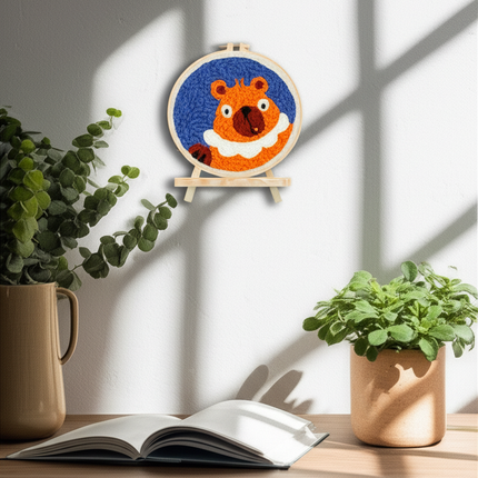 Animal Punch Needle Embroidery Set for Beginners Lovely Dog Punch Needle Poke DIY Needlework Wool Sewing Kit Home Decor - gallery 2