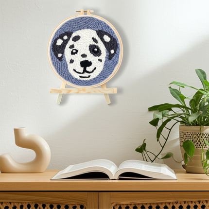 Animal Punch Needle Embroidery Set for Beginners Lovely Dog Punch Needle Poke DIY Needlework Wool Sewing Kit Home Decor - gallery 2