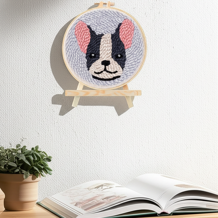 Animal Punch Needle Embroidery Set for Beginners Lovely Dog Punch Needle Poke DIY Needlework Wool Sewing Kit Home Decor - gallery 2