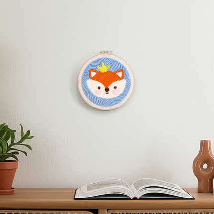 CHENISTORY Punch Needle Embroidery Kit Cartoon Cute Animals Package Diy Crafts Sewing Embroidery Poke Handmade DIY Craft - gallery 2