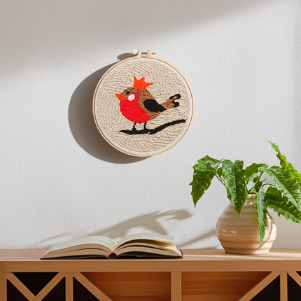Punch Needle Paintings For Adult Embroidery Kit with Yarn DIY Needlework Animals Pattern Needlecraft For Beginner Funny Gift - gallery 2