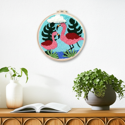 Punch Needle Paintings For Adult Embroidery Kit with Yarn DIY Needlework Animals Pattern Needlecraft For Beginner Funny Gift - gallery 2