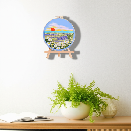Embroidery Starter Kits for Adults Beginners with Stamped Pattern, Embroidery Floss + Needles + Hoop, Cactus Series - gallery 2