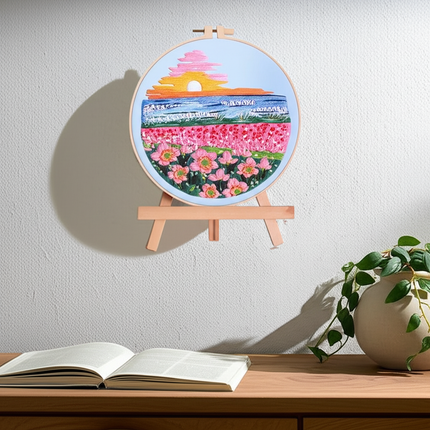 Embroidery Starter Kits for Adults Beginners with Stamped Pattern, Embroidery Floss + Needles + Hoop, Cactus Series - gallery 2