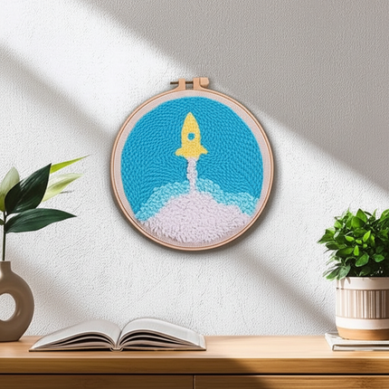 GATYZTORY DIY Craft punch needle embroidery frame animal diy kit Cross stitch set Yarn Sewing accessories Needlework DIY Gift - gallery 2