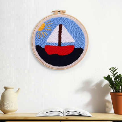 GATYZTORY DIY Craft punch needle embroidery frame animal diy kit Cross stitch set Yarn Sewing accessories Needlework DIY Gift - gallery 2