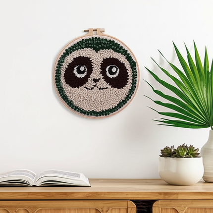 GATYZTORY DIY Craft punch needle embroidery frame animal diy kit Cross stitch set Yarn Sewing accessories Needlework DIY Gift - gallery 2