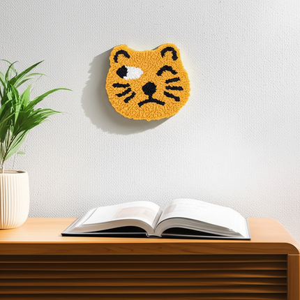 DIY Punch Needle Coaster Starter Kits Cute Cat Needlework Wool Poke Magic Embroidery Needle Kit Yarn for Beginners Home Decor - gallery 2