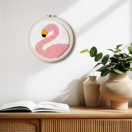 DIY Punch Needle Embroidery Kits For Starter Kits With Animal Pattern Stamped Color Cross Stitch Yarn For Adults Children Craft - gallery 2