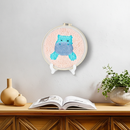 GATYZTORY punch needle embroidery set Cute animals Diy Crafts Sewing kit Embroidered patches Yarn Stitch embroidery and creativ - gallery 2