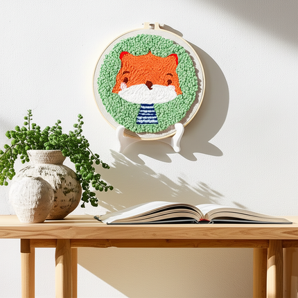 GATYZTORY punch needle embroidery set Cute animals Diy Crafts Sewing kit Embroidered patches Yarn Stitch embroidery and creativ - gallery 2
