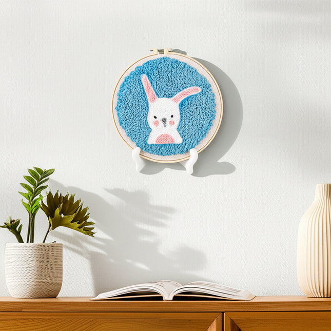 GATYZTORY punch needle embroidery set Cute animals Diy Crafts Sewing kit Embroidered patches Yarn Stitch embroidery and creativ - gallery 2