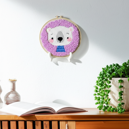 GATYZTORY punch needle embroidery set Cute animals Diy Crafts Sewing kit Embroidered patches Yarn Stitch embroidery and creativ - gallery 2