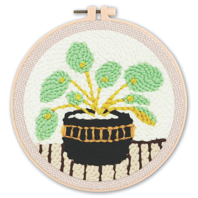 GATYZTORY punch needle embroidery kit for beginners Cross stitch set Easy adult crafts Sewing accessories Hoops Yarn Diy Gift