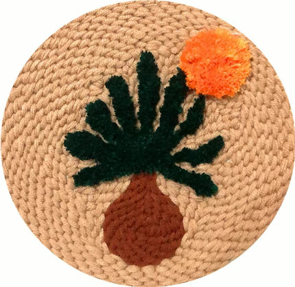 Greenery Punch Needle Starter Kits Soft Yarn Punch Needle Embroidery Kit Easy Needlework Home Decor